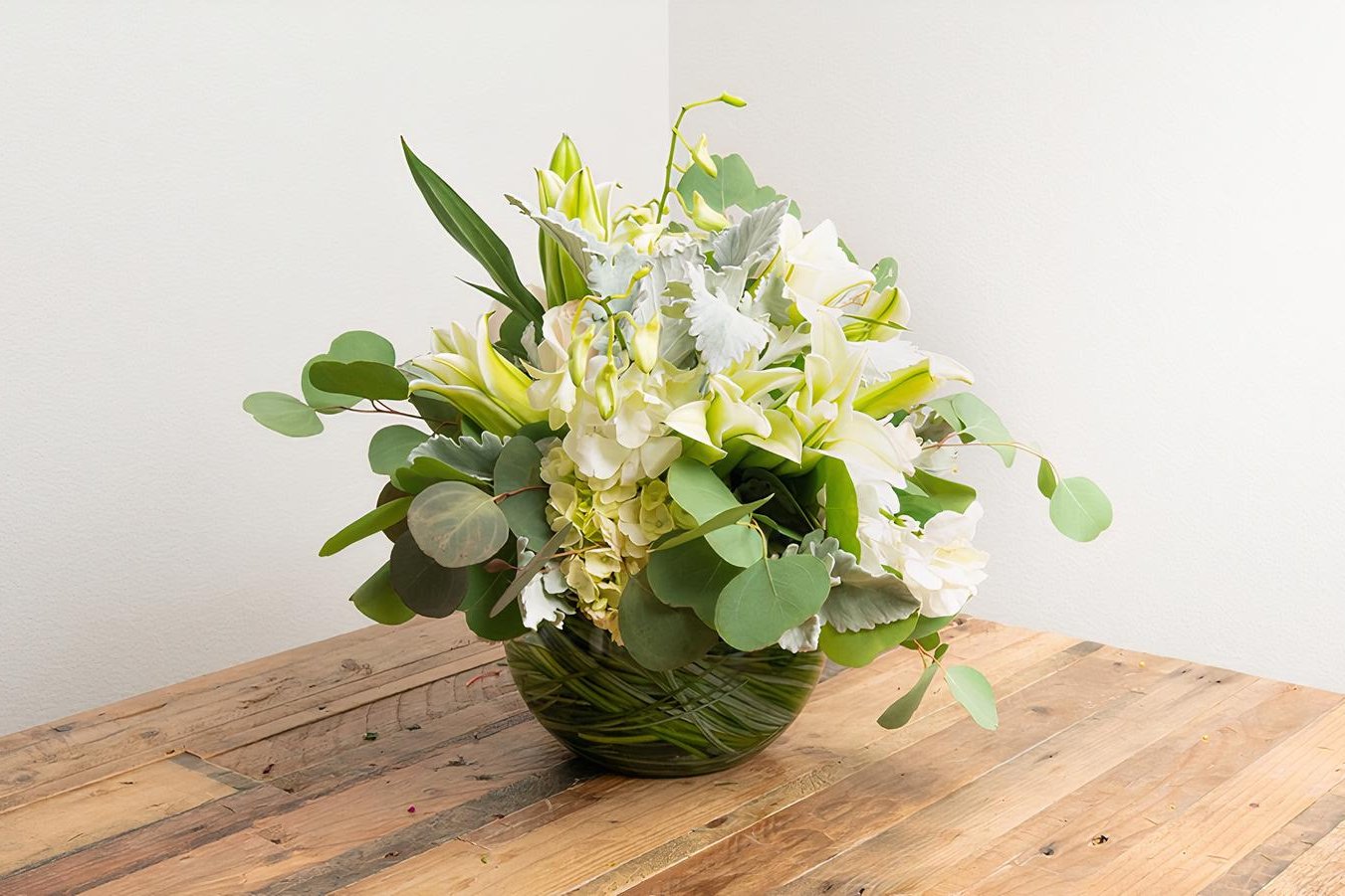 Order Sympathy Arrangement in a vase food online from @Flowers store, Santa Barbara on bringmethat.com