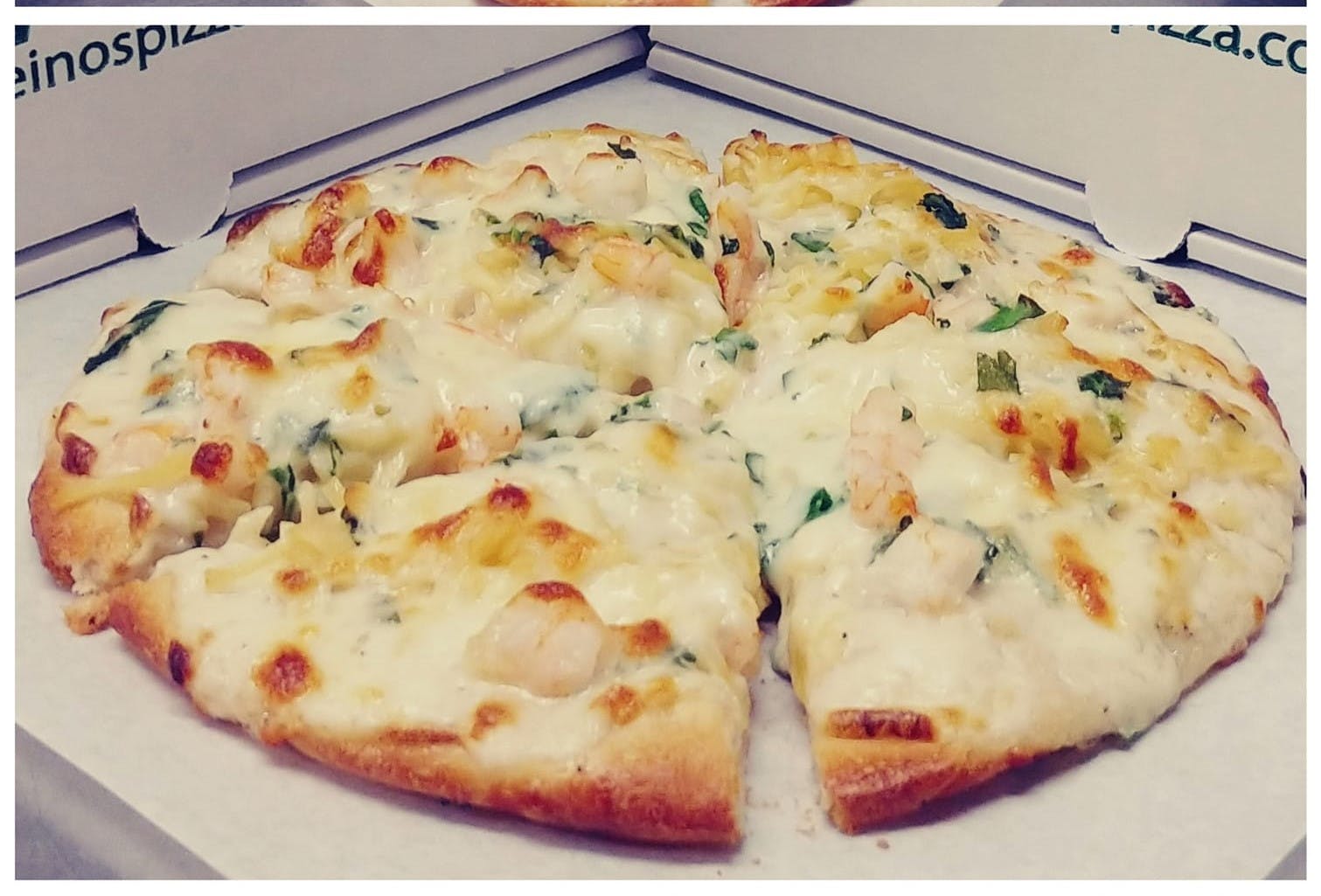 Order Three Topping Cheese Pizza - Small 8'' food online from Reino's Pizza and Pasta store, Tiffin on bringmethat.com