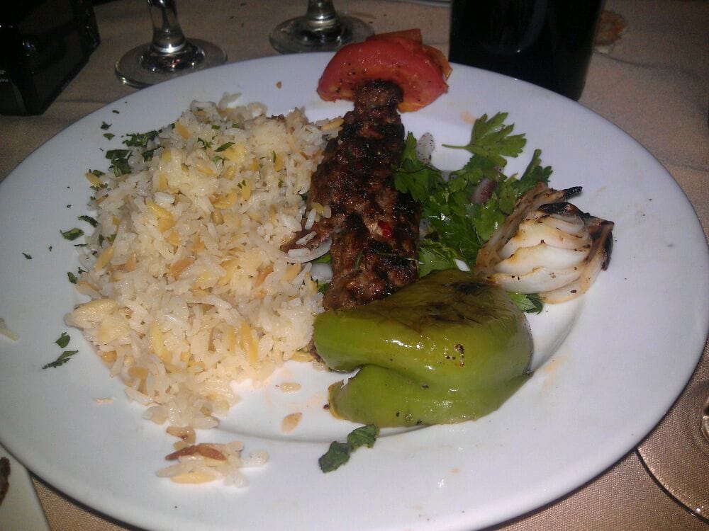 Order Kafta Kabob Meshwi food online from Arabian Nights store, San Francisco on bringmethat.com