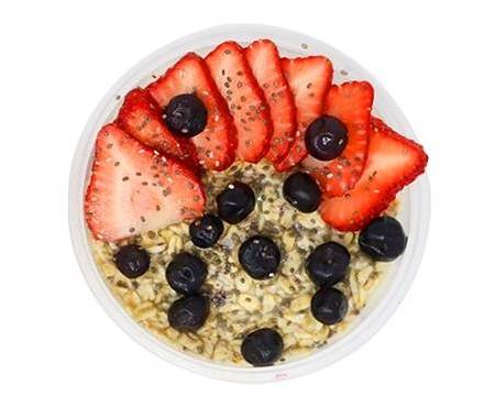 Order Merry Berry Overnight Oats food online from Healthy Habit store, Hilton Head Island on bringmethat.com