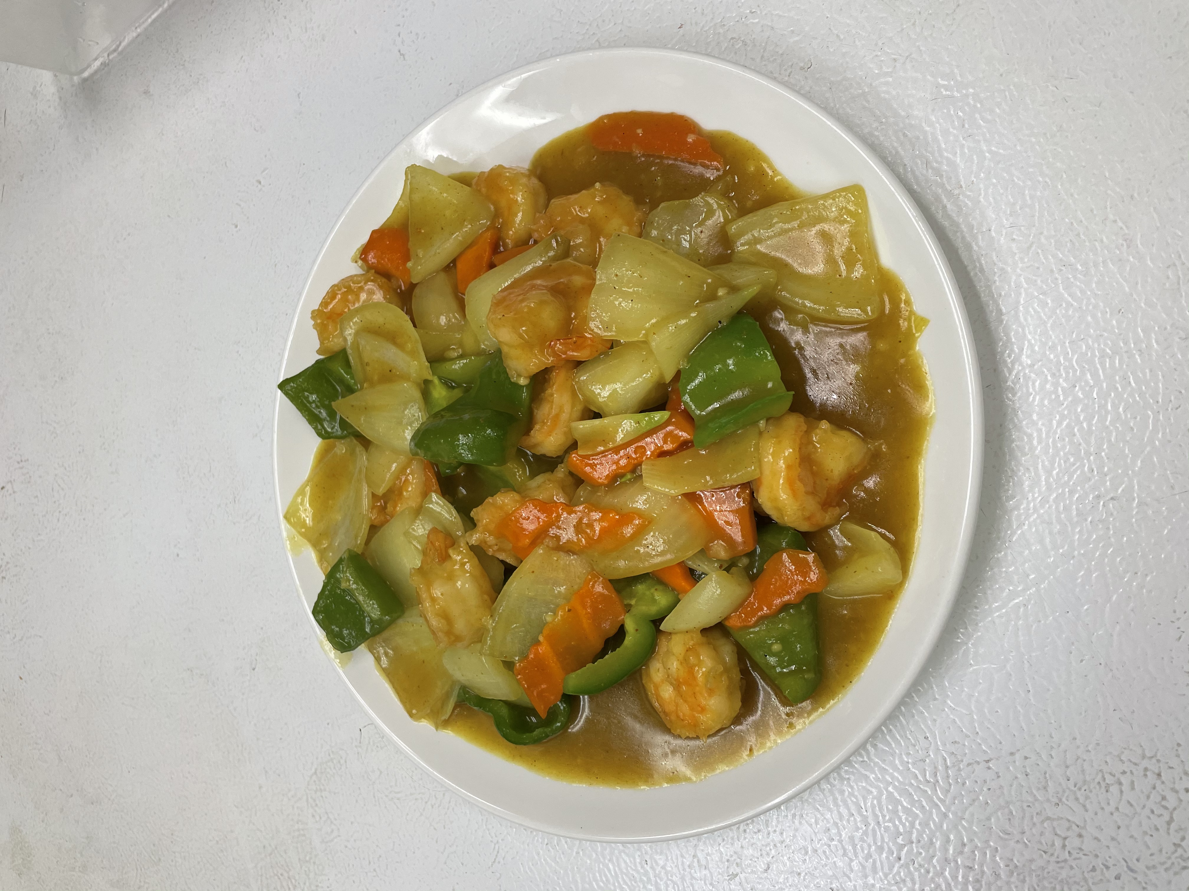 Order Curry Prawn food online from Wa-Me Chinese Restaurant store, Orangevale on bringmethat.com