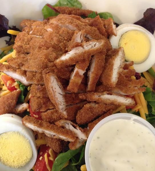 Order Fried Chicken Salad food online from Walter Cafe store, Beverly Hills on bringmethat.com