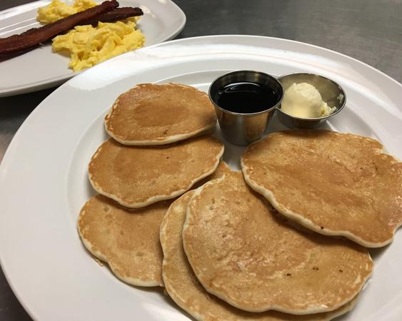 Order Silver Dollar Pancakes Plate food online from Bailey's store, Omaha on bringmethat.com