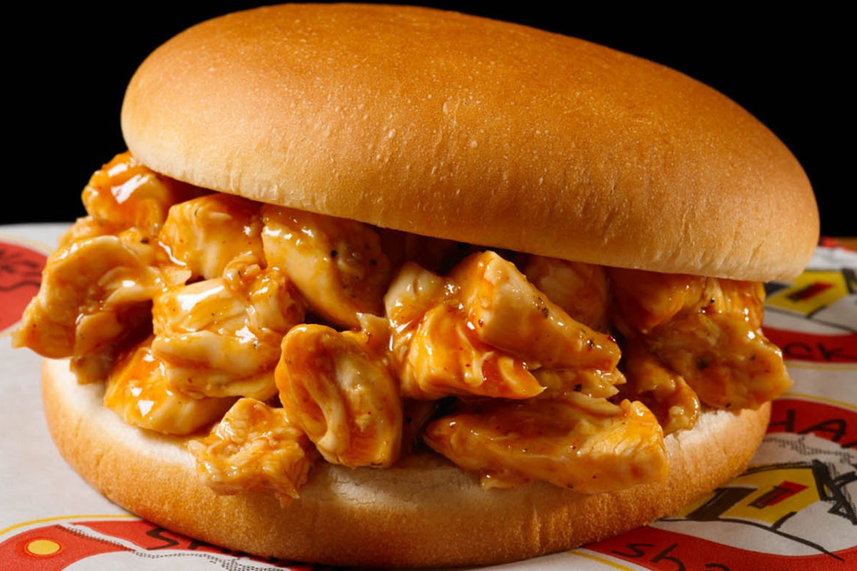 Order CHOPPED BBQ CHICKEN SANDWICH food online from Shane's Rib Shack store, Gainesville on bringmethat.com