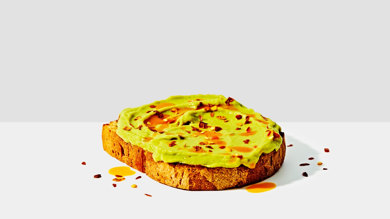 Order Spicy Avo (V) food online from Gregorys Coffee store, New York on bringmethat.com