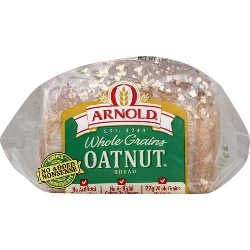 Order Arnold · Whole Grains Oatnut Bread (24 oz) food online from Safeway store, Rehoboth Beach on bringmethat.com