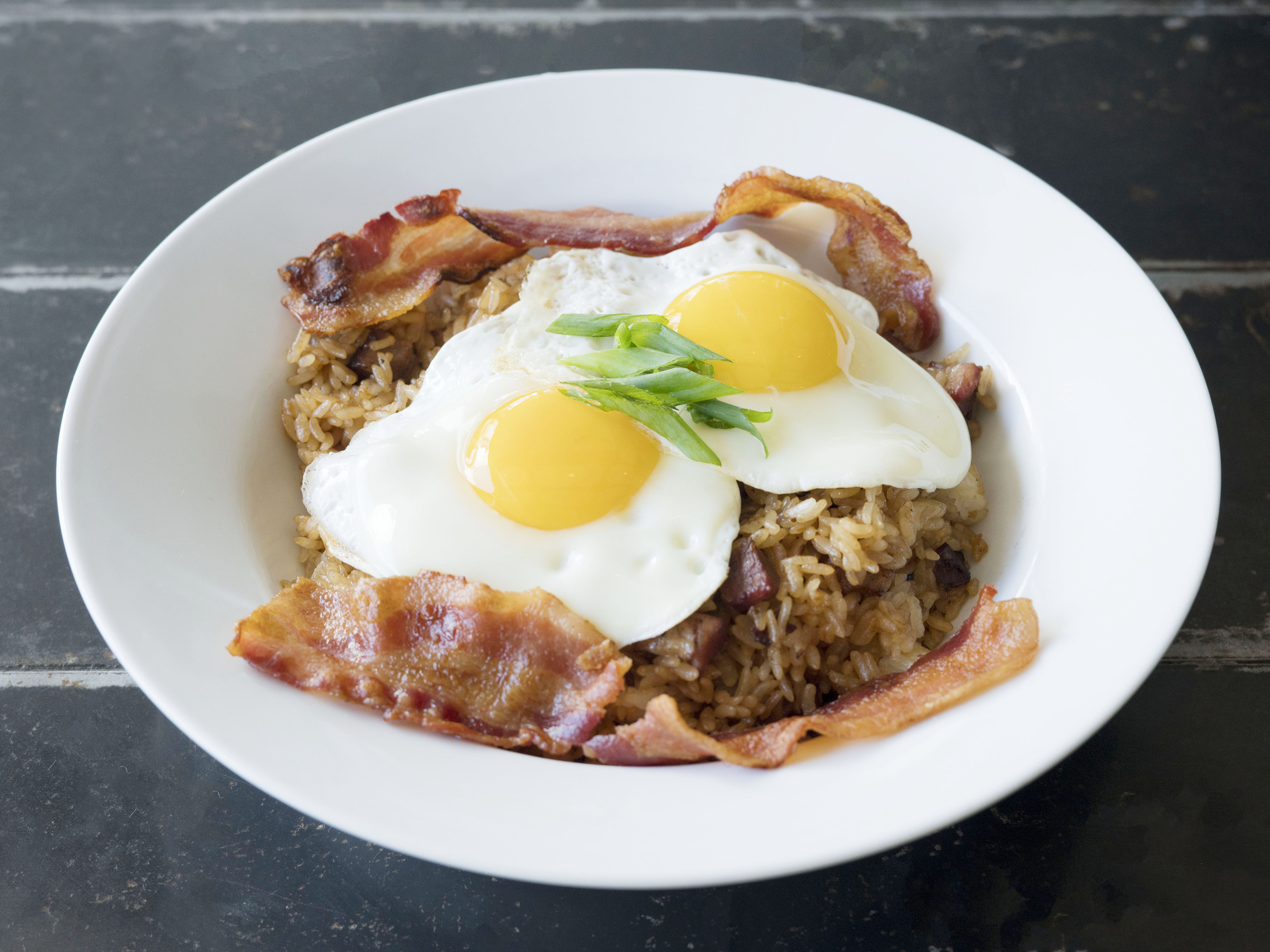 Order Ultimate Bacon Fried Rice food online from Far Bar store, Los Angeles on bringmethat.com