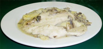 Order Chicken, Mushrooms & Artichokes - Entree food online from Primas Pasta & Pizza Restaurant store, Fort Worth on bringmethat.com