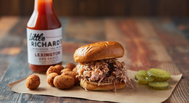 Order Pork BBQ Sandwich food online from Little Richard's Bbq store, Walkertown on bringmethat.com