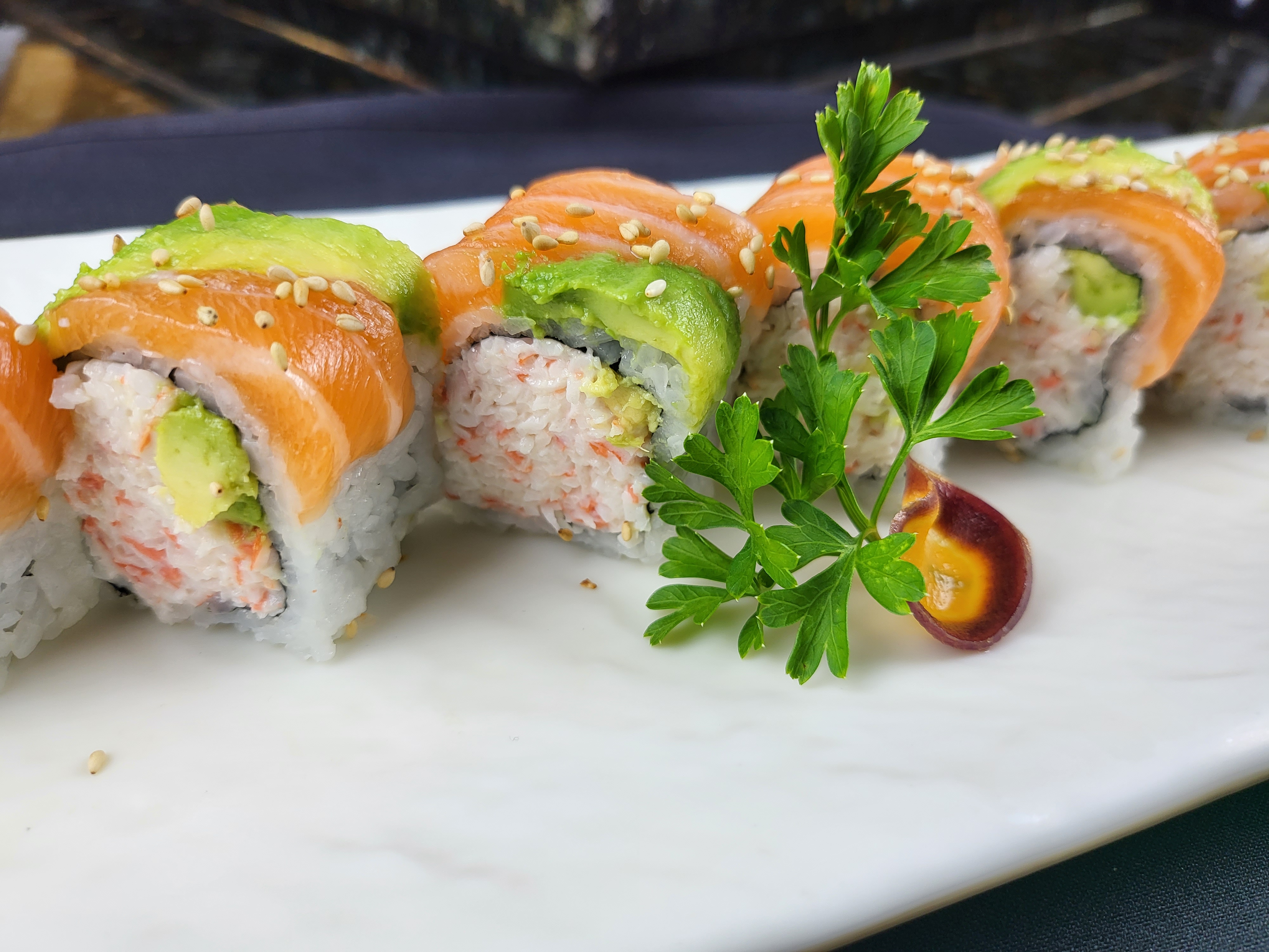 Order Alaskan Roll food online from Kaze Sushi & Hibachi store, Mesquite on bringmethat.com