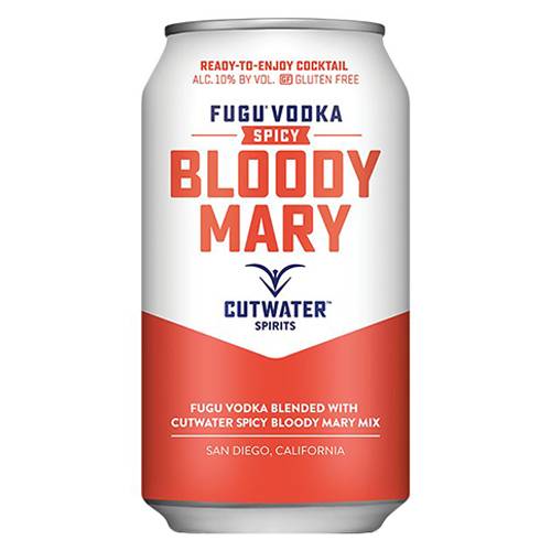 Order Cutwater Spicy Bloody Mary - 12 oz Can/Single food online from Bottle Shop & Spirits store, Los Alamitos on bringmethat.com