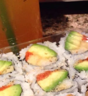 Order Spicy Crunchy Avocado Roll food online from Love Sushi store, Gaithersburg on bringmethat.com