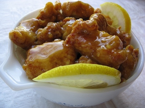 Order 50. Lemon Chicken food online from King Kong Chinese Restaurant store, Oakland on bringmethat.com