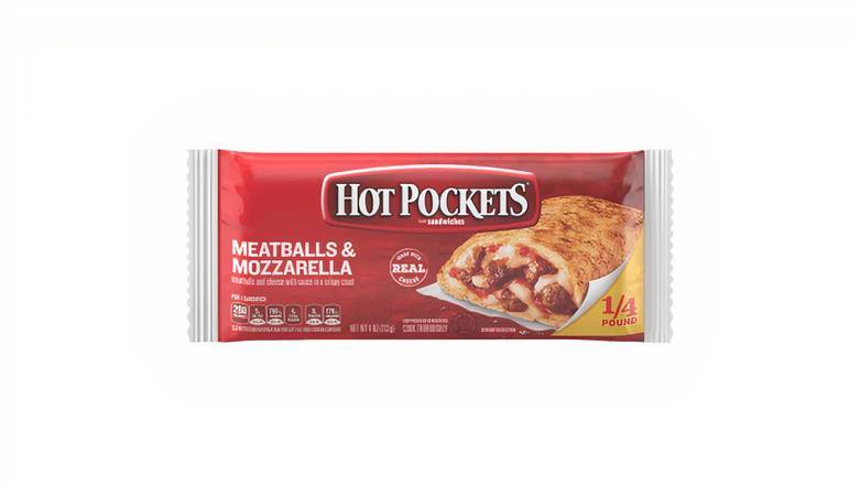 Order Hot Pockets Meatballs and Mozzarella Sandwich Individual Wrap food online from Mac On 4th store, Alton on bringmethat.com