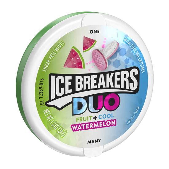 Order Ice Breakers Duo Breath Mints Watermelon Flavored (1.3 oz) food online from Rite Aid store, Yamhill County on bringmethat.com