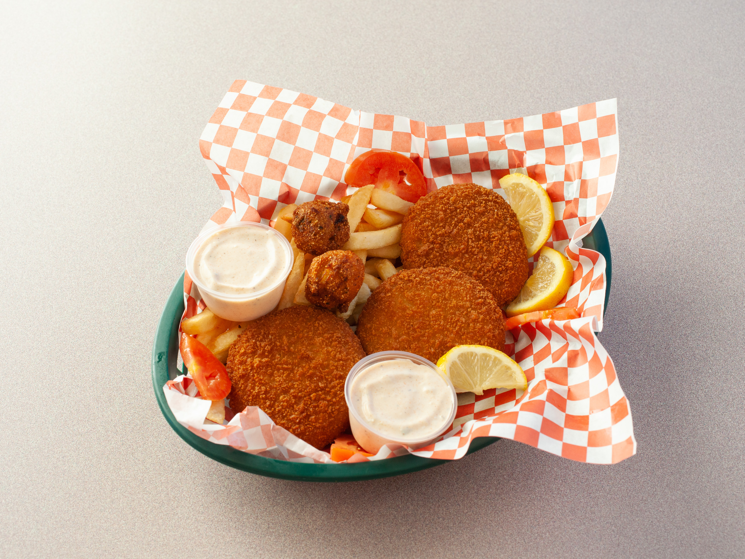 Order 3 Crab Cakes food online from Sam's Southern Eatery store, Durham on bringmethat.com