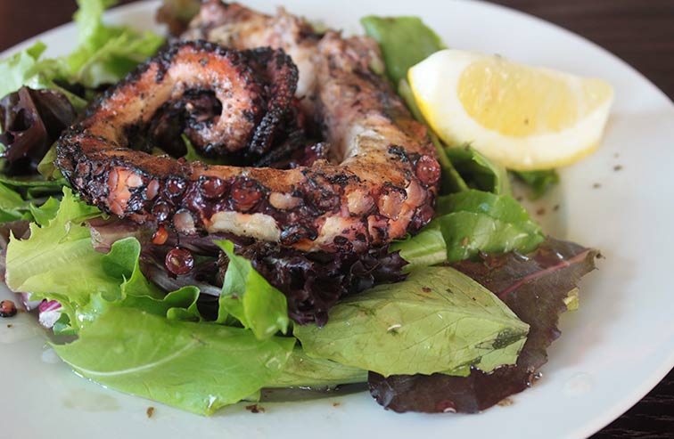 Order Greek Salata with Octopus food online from Hellenic Kouzina store, Mechanicsburg on bringmethat.com