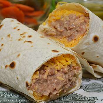 Order Bean Burrito food online from Federico Mexican Food store, Scottsdale on bringmethat.com