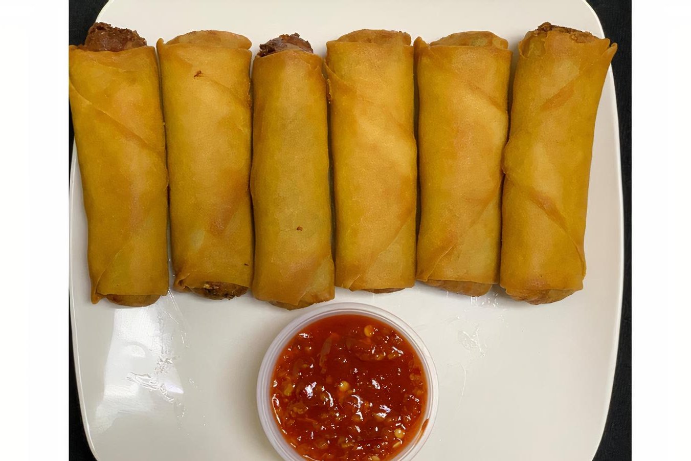 Order Chicken Spring Roll(6pcs) food online from Hot N Spicy Restaurant store, Irving on bringmethat.com