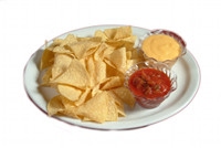 Order Chips & Salas with Cheese Sauce food online from Mackie Steakhouse store, Oklahoma City on bringmethat.com