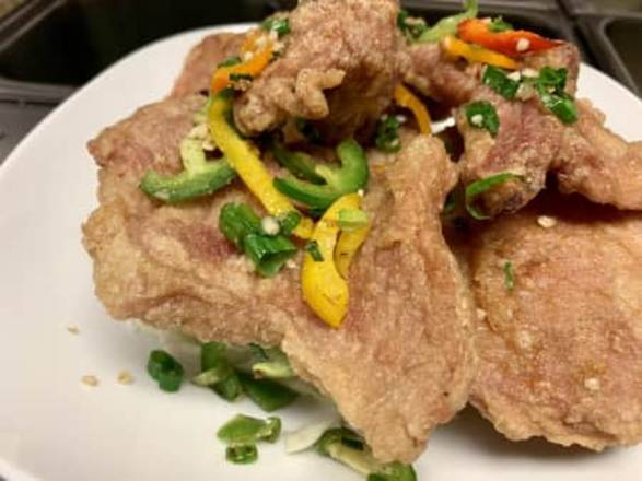 Order 椒盐骨 Salt & Pepper Pork Chop food online from Golden Eagle Chinese store, Honolulu on bringmethat.com