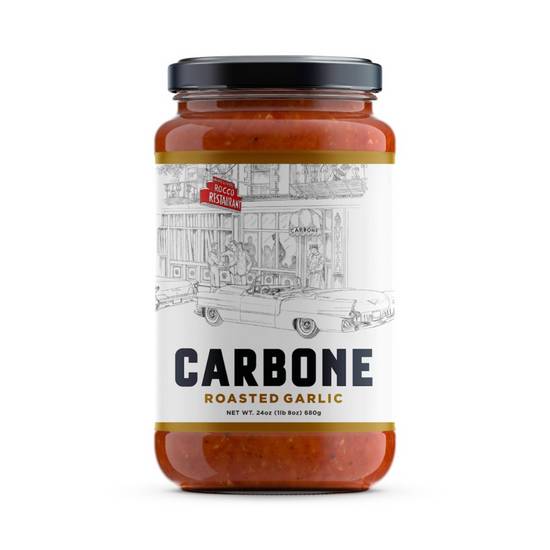 Order Carbone Roasted Garlic Sauce 24oz food online from Everyday Needs by Gopuff store, Boston on bringmethat.com