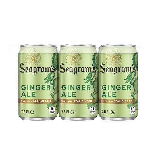 Order Seagrams Ginger Ale Soda Soft Drinks 7.5 fl oz (7.5 oz x 6 ct) food online from Rite Aid store, Susquehanna on bringmethat.com