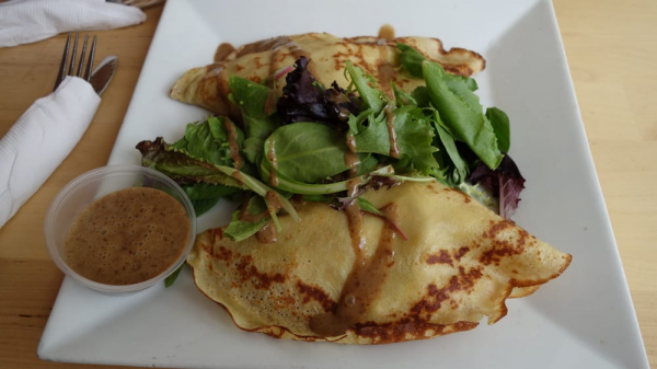 Order 2 Chicken Crepes food online from Juice & Java store, Miami Beach on bringmethat.com