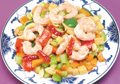 Order H11. Kung Po Shrimp House Special food online from Golden Garden Restaurant store, Selden on bringmethat.com