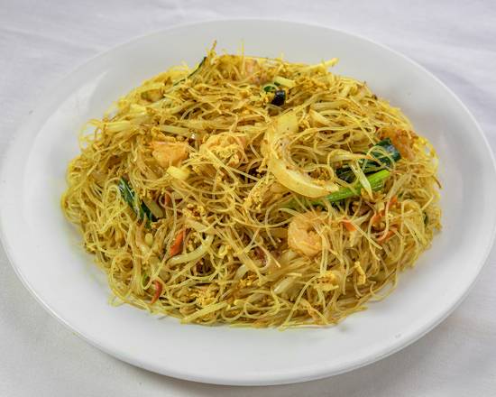 Order Singapore Style Rice Noodle 星州炒米粉 food online from House Of Wong Restaurant store, Honolulu on bringmethat.com