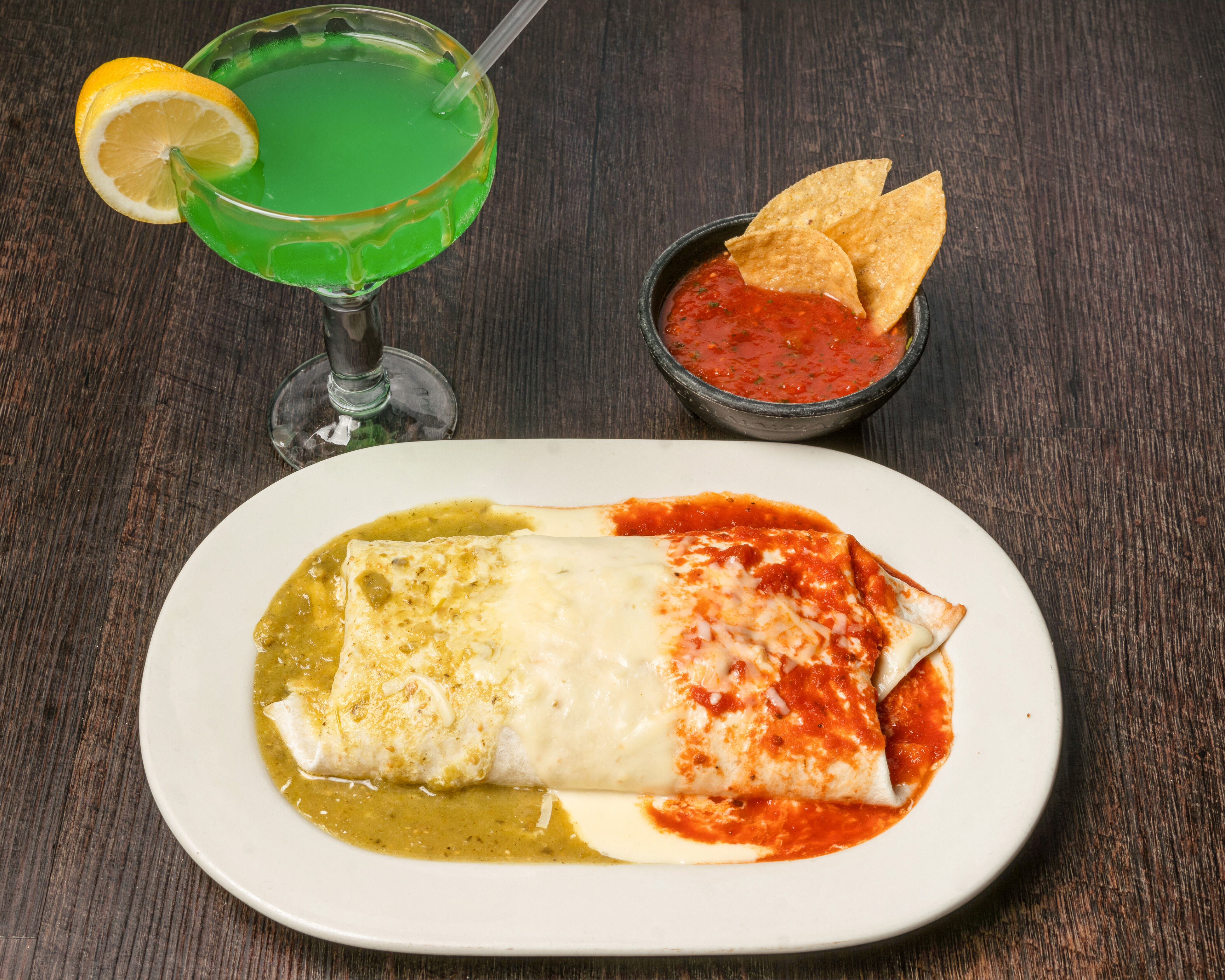 Order Chimichanga Supreme food online from Las Carretas Mexican Grill And Cantina store, Columbus on bringmethat.com