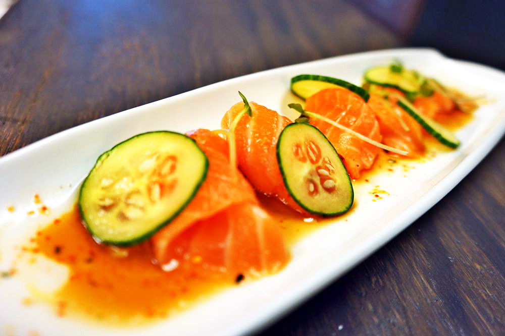 Order Salmon Ceviche food online from Hawkers store, New York on bringmethat.com