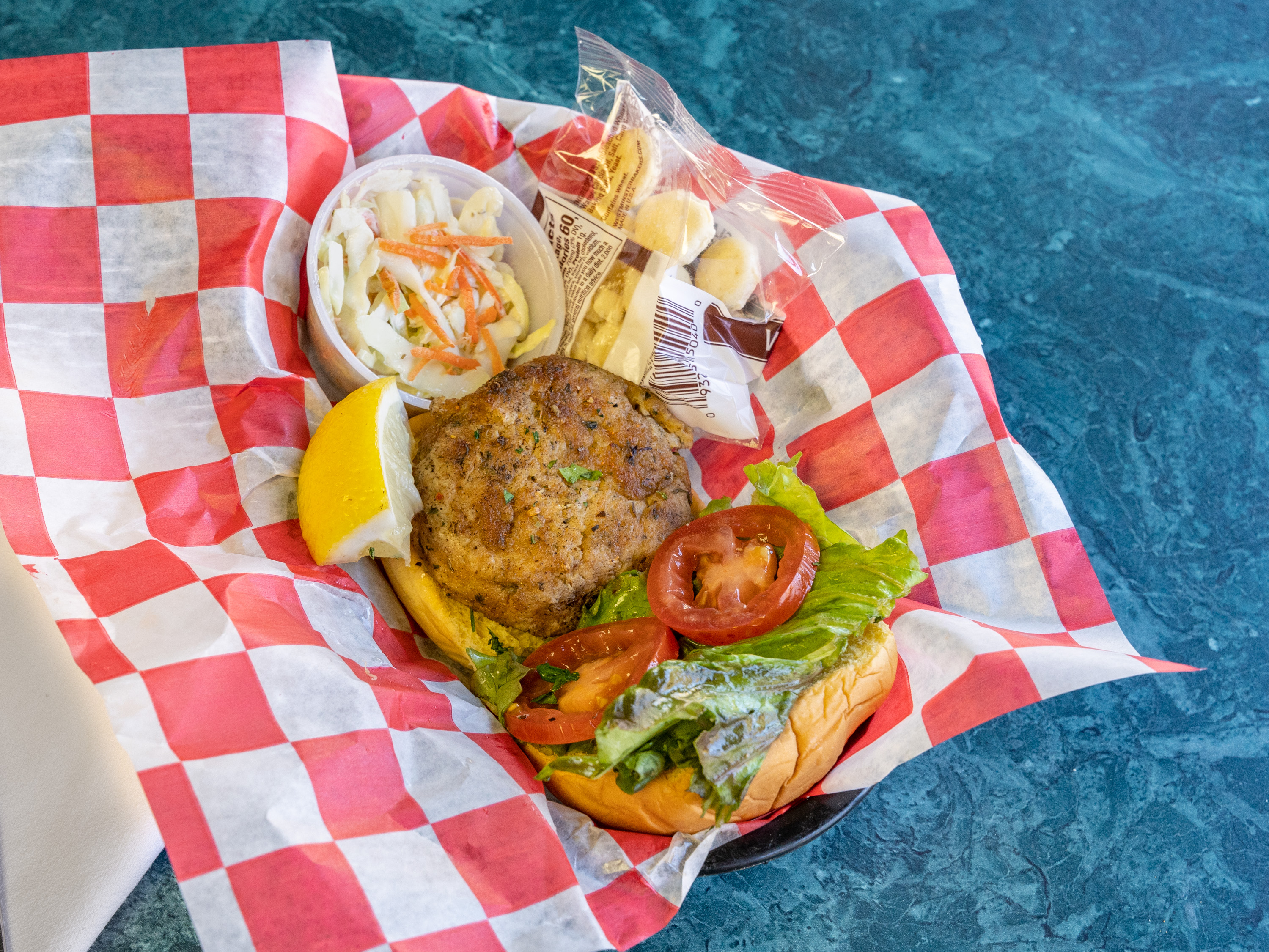 Order No Filler Blue Claw Crab Cake Sandwich food online from Conte Restaurant store, Mount Kisco on bringmethat.com