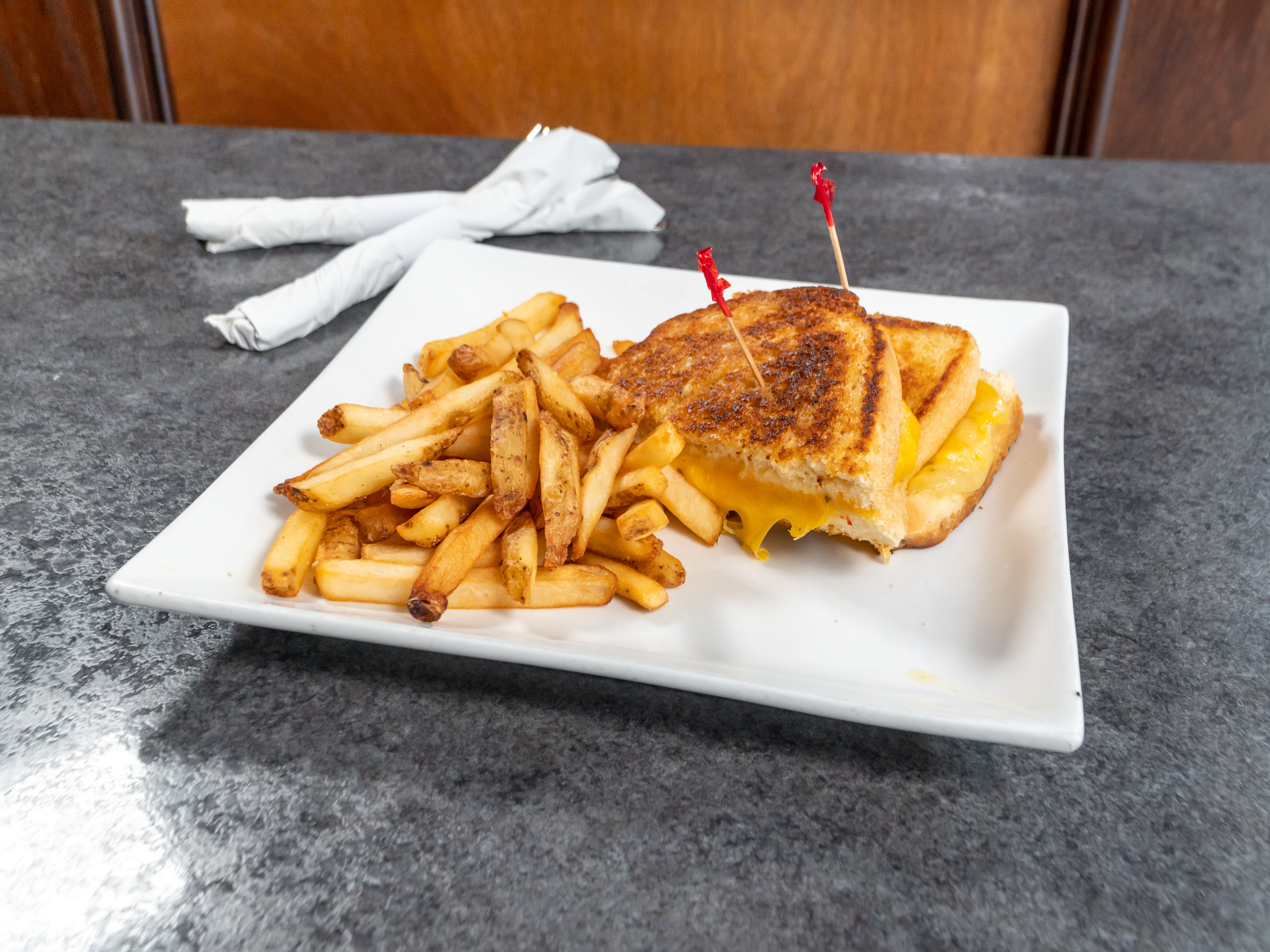Order 5-Cheese Grilled Cheese food online from The Exchange Saloon store, Washington on bringmethat.com
