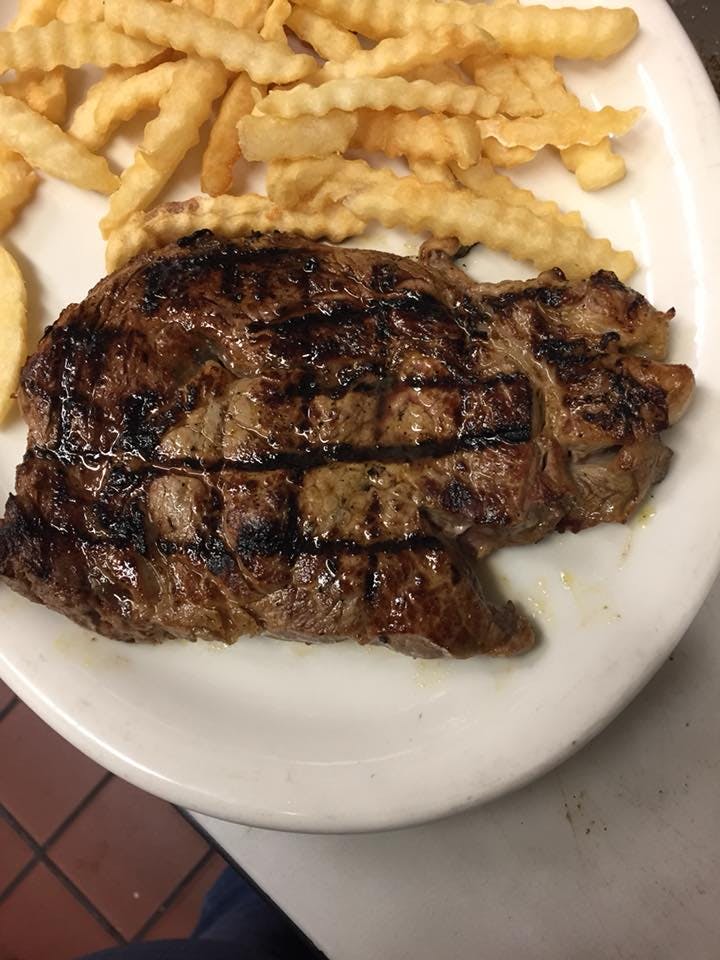 Order Chop Steak - 8 oz. food online from Whit's End 48 store, Taylorville on bringmethat.com