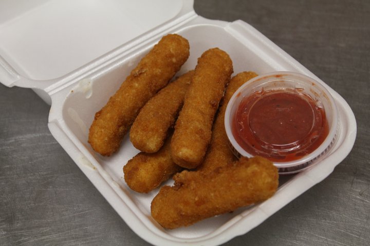 Order Mozzarella Sticks food online from The Pizza and Wings Guy store, Flagstaff on bringmethat.com
