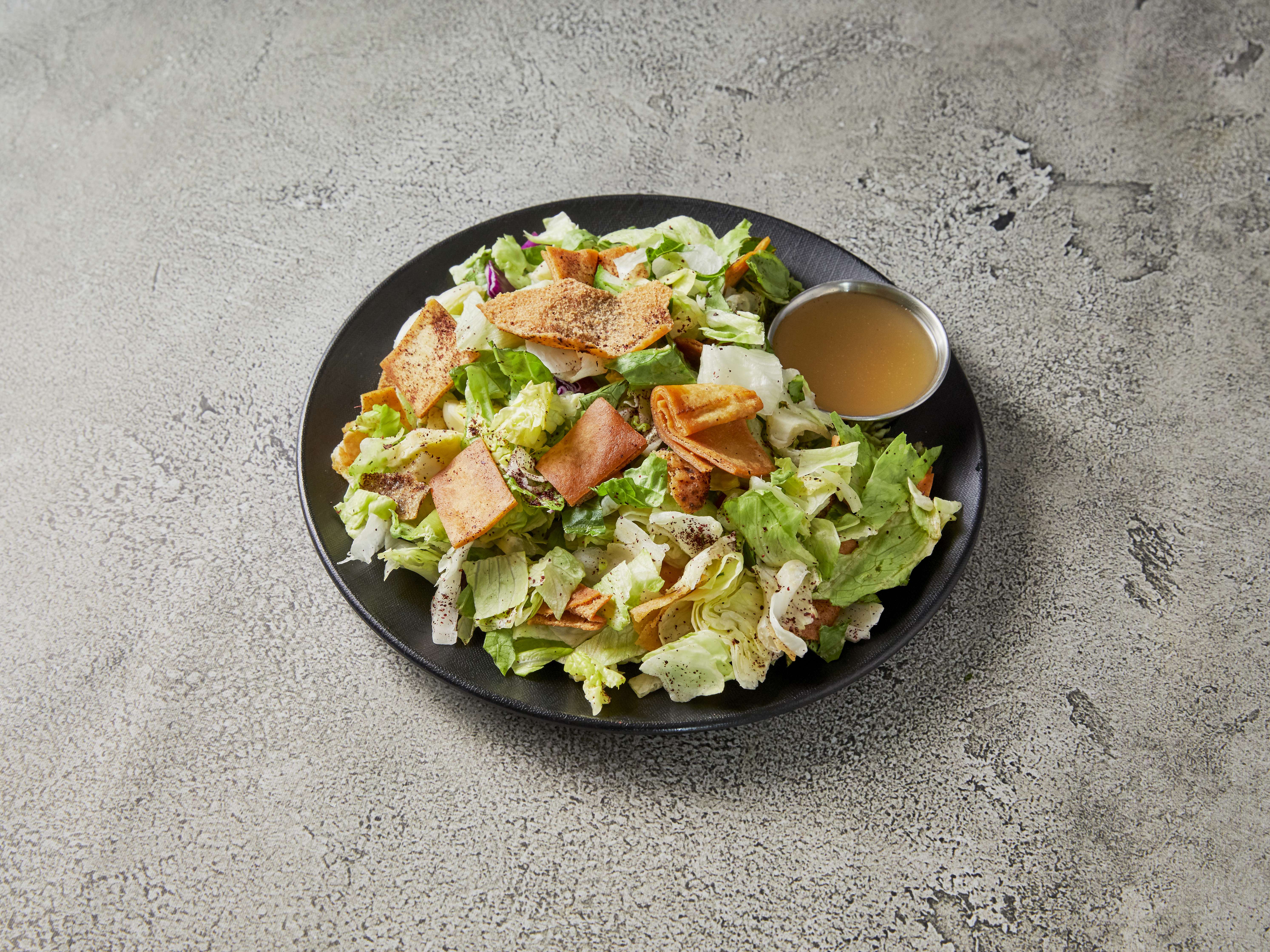 Order Fattoush Salad food online from Shawarma Palace store, Livonia on bringmethat.com