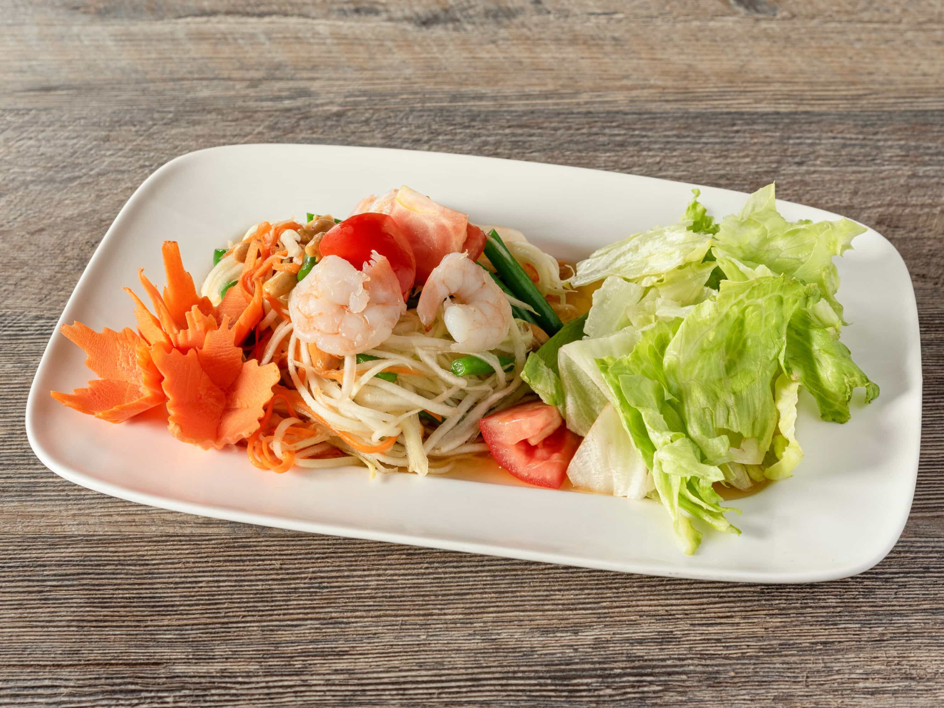 Order Som Tum Salad food online from Tom Yum Koong store, Medford on bringmethat.com