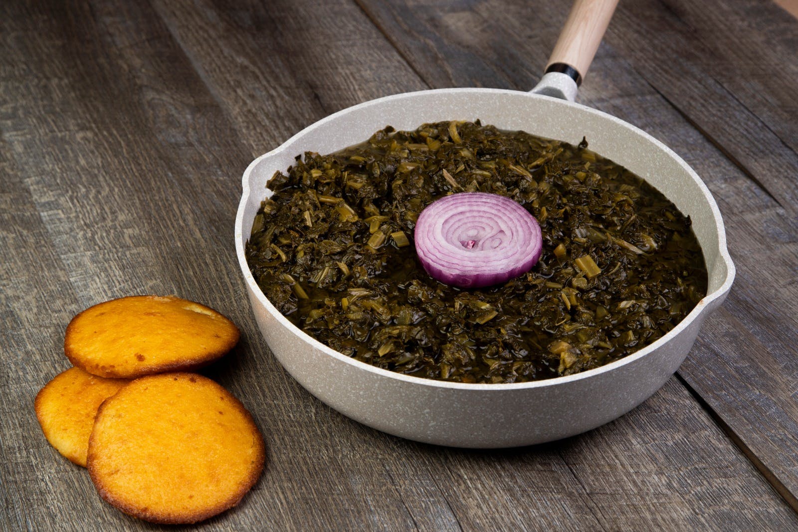 Order Collard Greens - Small food online from Captain's Table store, Greensboro on bringmethat.com