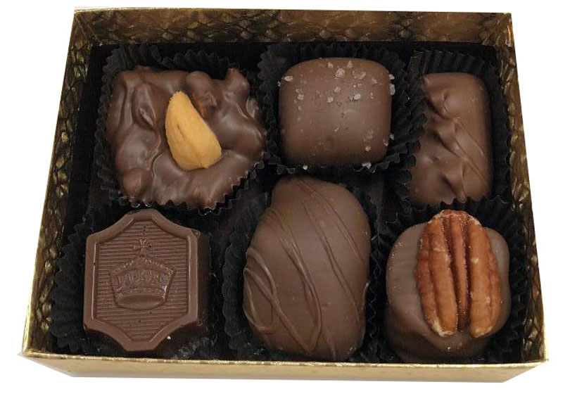 Order 4 oz. Milk Chocolate Assortment food online from Anastasiades Exclusive Chocolates store, North Canton on bringmethat.com