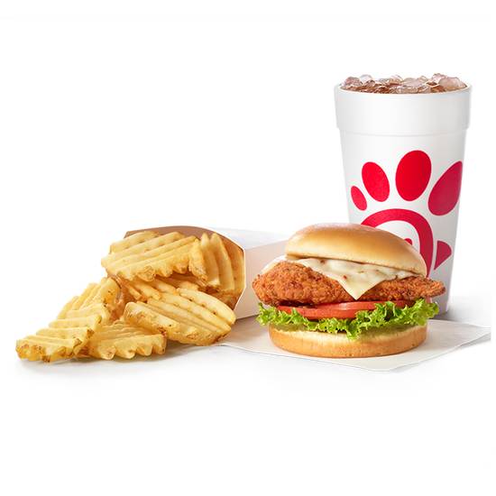 Order Spicy Chicken Sandwich Deluxe Meal food online from Chick-fil-A store, Monroe on bringmethat.com