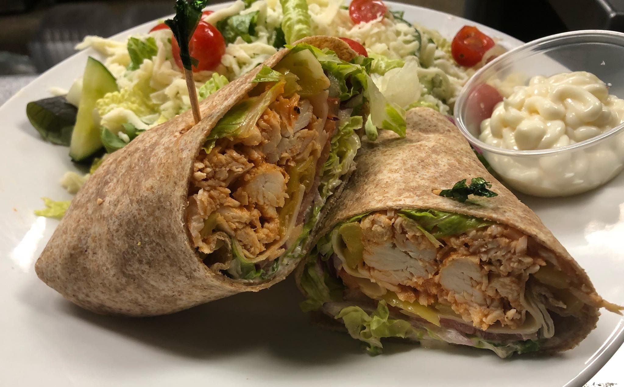 Order Chicken Wrap - Sandwiches food online from D'Avolio's store, Williamsville on bringmethat.com