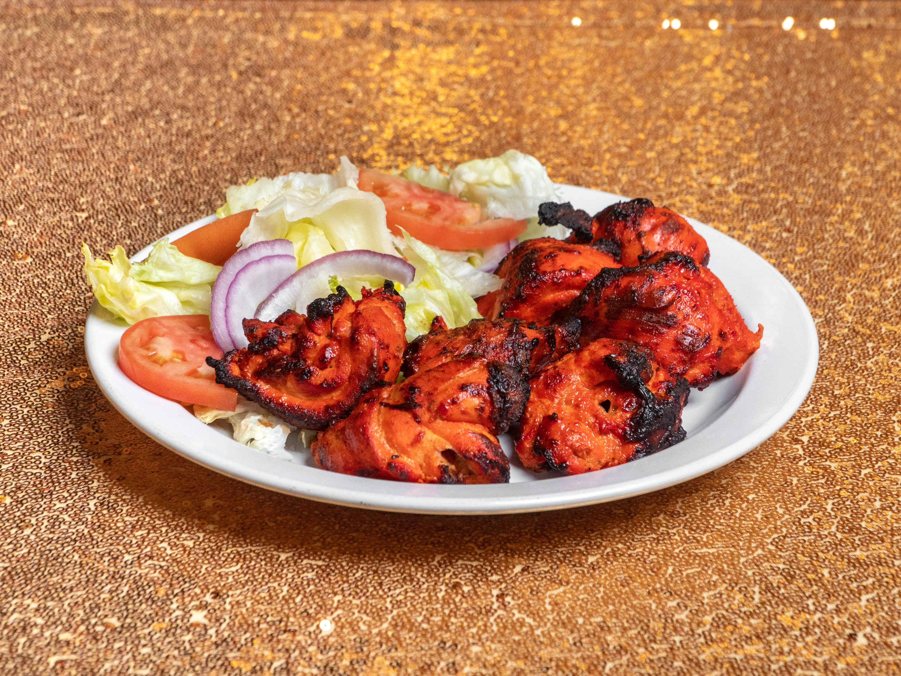 Order 10. Beef Chapli Kabab Platter food online from Azan Karahi & Kabab store, Windsor Mill on bringmethat.com