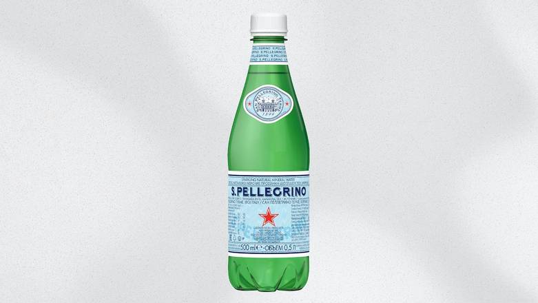 Order San Pellegrino (16.9 oz bottle) food online from MOD Pizza store, Hutto on bringmethat.com