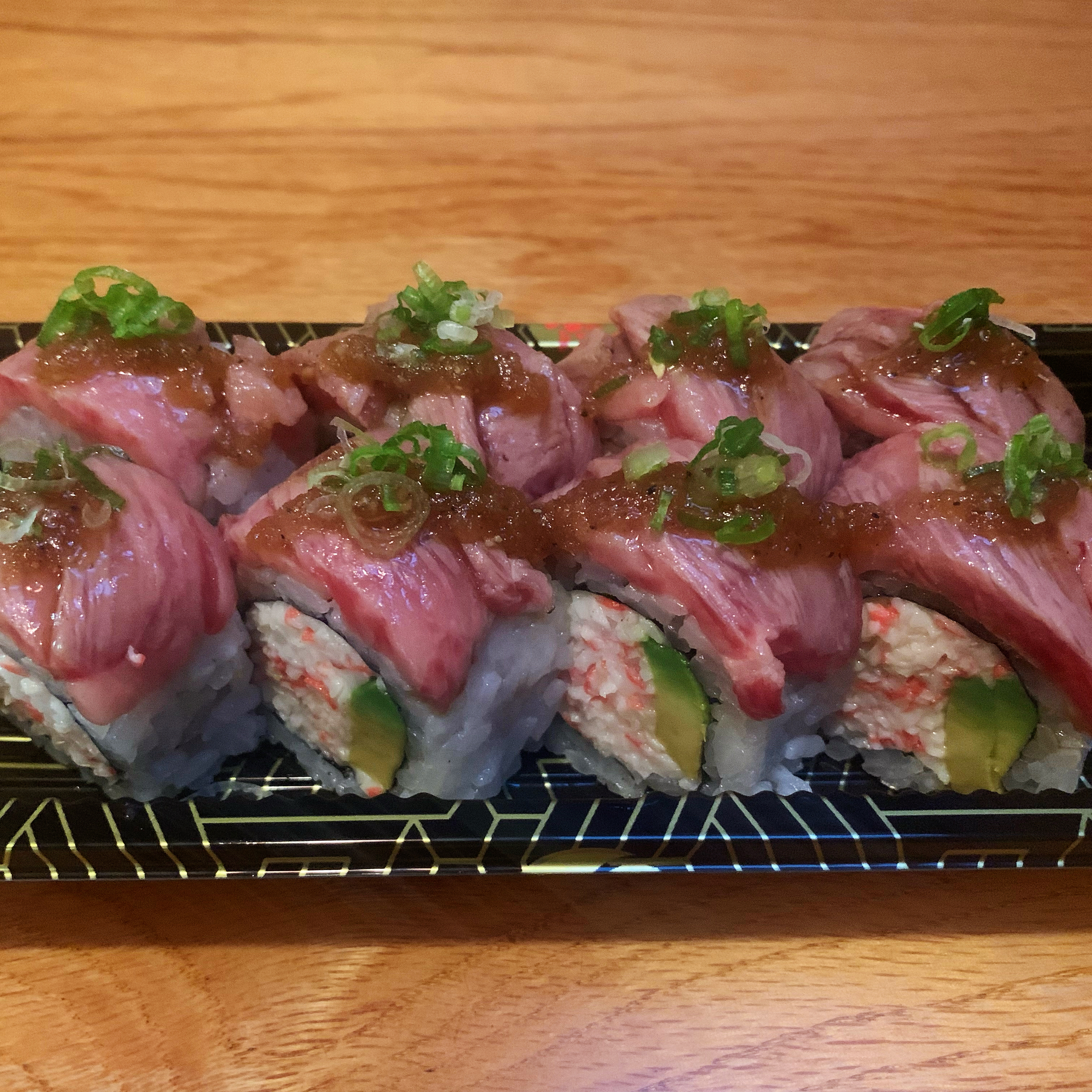 Order Wagyu Top Roll food online from Dj Sushi store, San Francisco on bringmethat.com