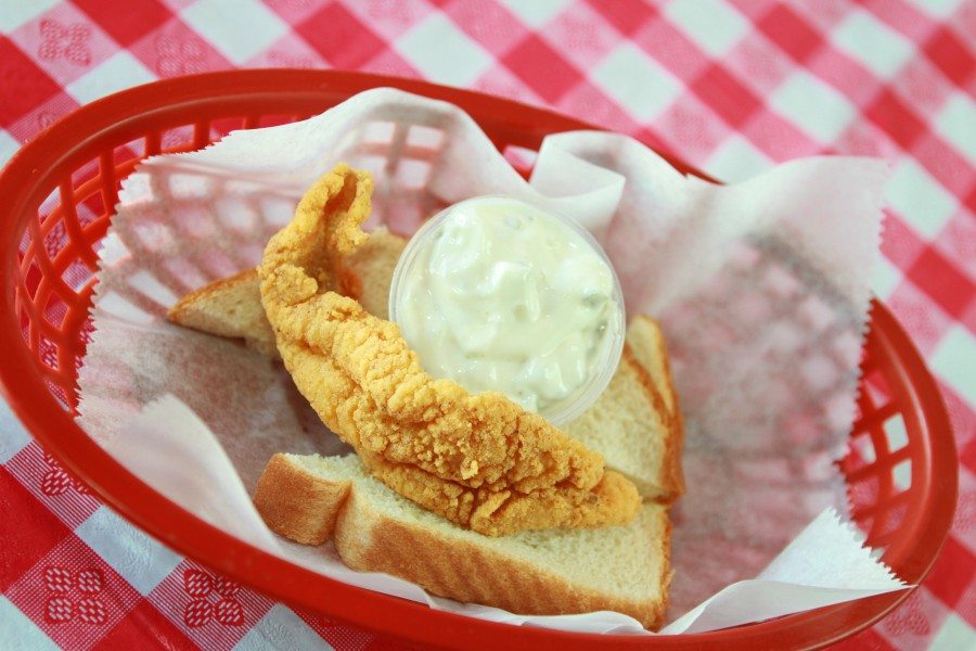 Order Single Catfish Tender food online from Champys store, Chattanooga on bringmethat.com