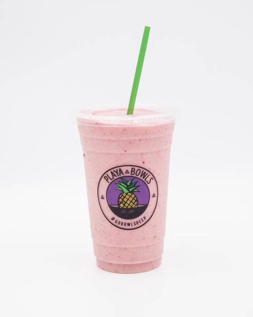 Order Strawberry Banana Smoothie food online from Playa Bowls store, Denville on bringmethat.com