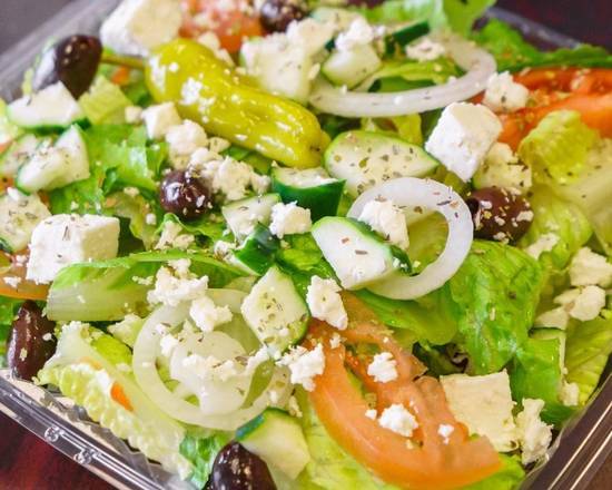 Order Greek Salad food online from Katsouprinis Pizza Squared store, Washington on bringmethat.com