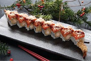 Order Fire Dragon Roll food online from Ten Asian Bistro store, Trumbull on bringmethat.com