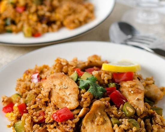 Order Thai Curry Chicken Fried Rice food online from East China store, Aurora on bringmethat.com